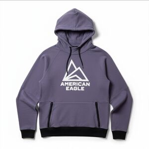 American Eagle Purple Large Men’s Hoodie Sweatshirt - Perfect Condition